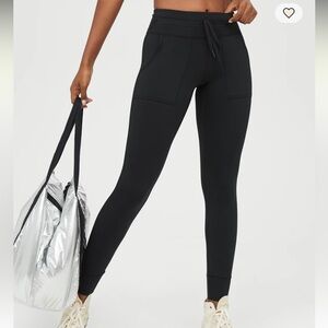 Aerie Pants - OFFLINE By Aerie Warmup Drawcord Legging black NWT